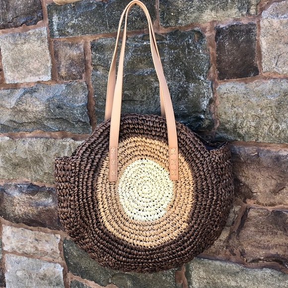 ✨CIRCULAR WOVEN STRAW RATTAN SHOULDER BAG✨ - Picture 3 of 8